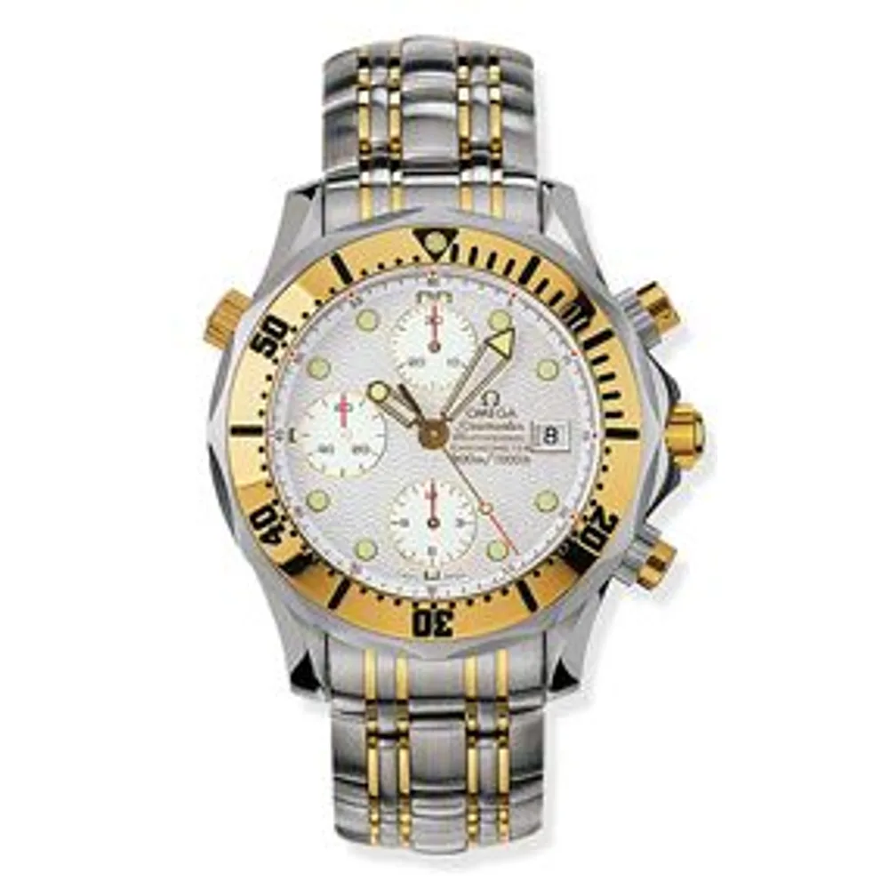 Omega Seamaster Diver 300M Automatic 41.5 Chronograph Stainless Steel / Yellow Gold / Silver / Bracelet