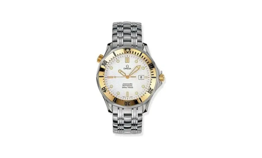 Omega Seamaster Diver 300M Quartz 41 Stainless Steel / Yellow Gold / White / Bracelet
