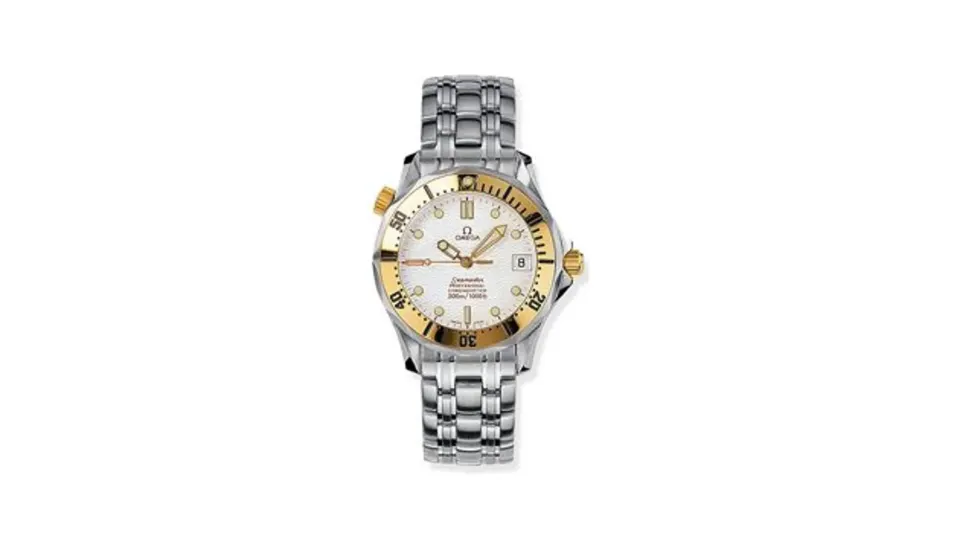 Omega Seamaster Diver 300M Automatic 36.25 Stainless Steel / Yellow Gold / White / Bracelet