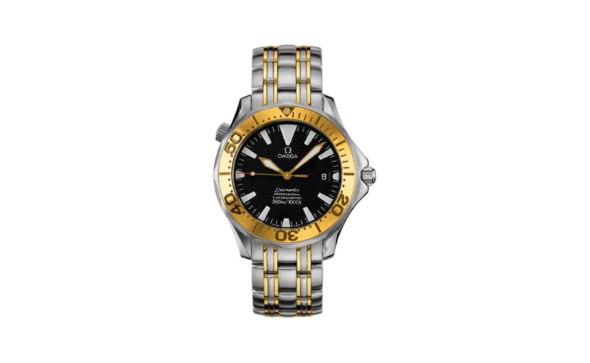 Omega Seamaster Diver 300M Automatic 36.25 Stainless Steel / Yellow Gold / Black / Bracelet