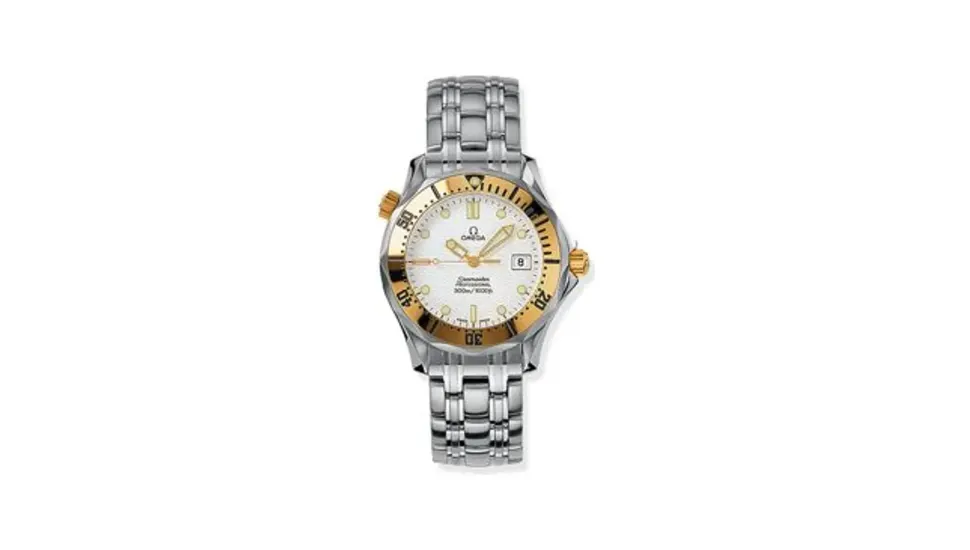 Omega Seamaster Diver 300M Quartz 36.25 Stainless Steel / Yellow Gold / White / Bracelet