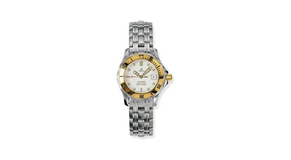 Omega Seamaster Diver 300M Quartz 28 Stainless Steel / Yellow Gold / White / Bracelet