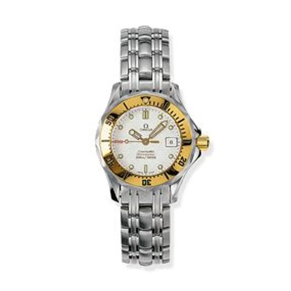 Omega Seamaster Diver 300M Quartz 28 Stainless Steel / Yellow Gold / White / Bracelet