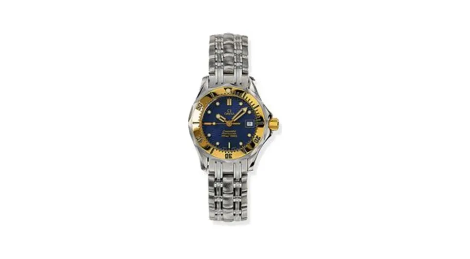 Omega Seamaster Diver 300M Quartz 28 Stainless Steel / Yellow Gold / Blue / Bracelet
