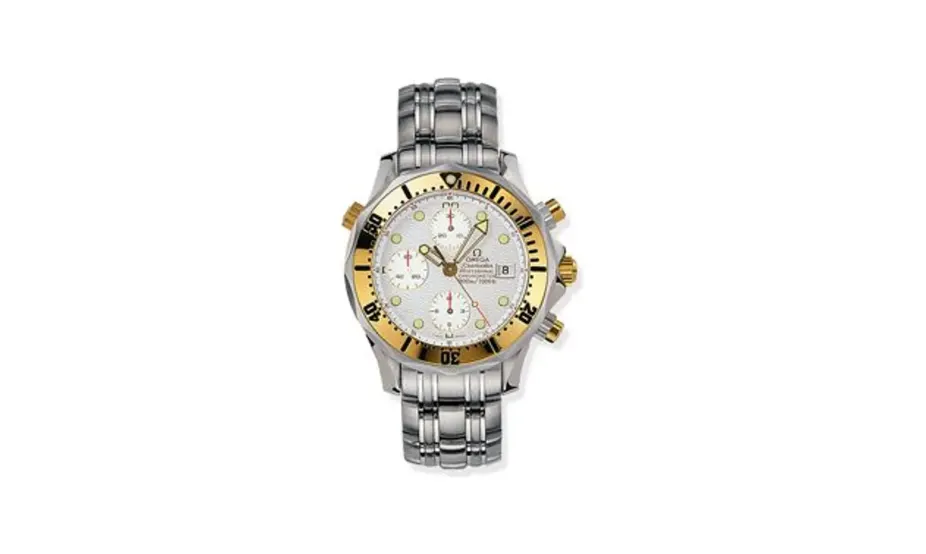 Omega Seamaster Diver 300M Automatic 41.5 Chronograph Stainless Steel / Yellow Gold / Silver / Bracelet