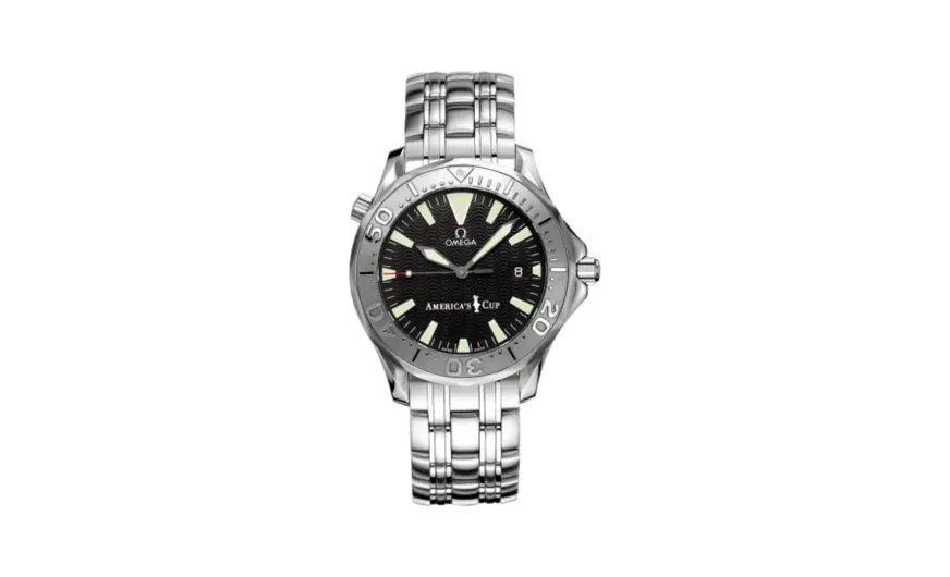 Omega Seamaster Diver 300M Automatic 41 Stainless Steel / White Gold / Black / Bracelet / America's Cup