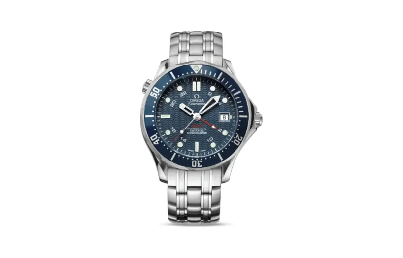 Omega Seamaster Diver 300M Co-Axial 41 GMT Stainless Steel / Blue / Bracelet