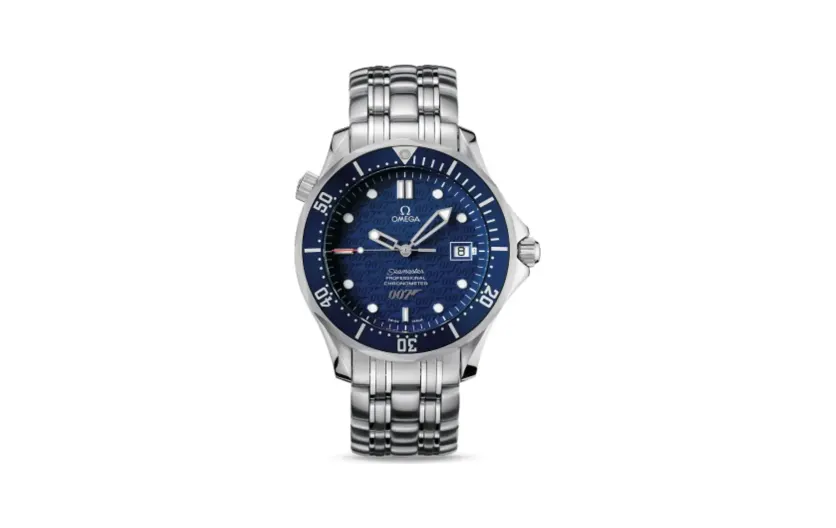 Omega Seamaster Diver 300M Automatic 41 Stainless Steel / Blue / Bracelet / James Bond 40th Anniversary