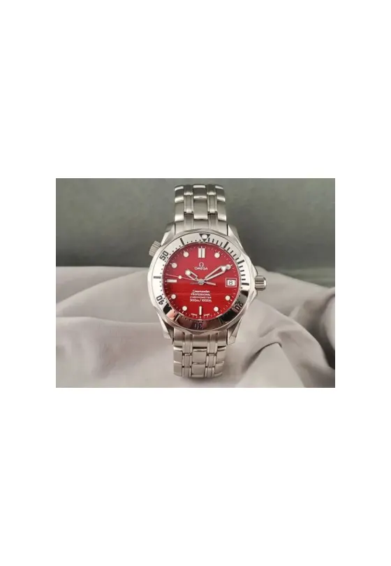 Omega Seamaster Diver 300M Automatic 36.25 Stainless Steel / Red / Bracelet / Marui