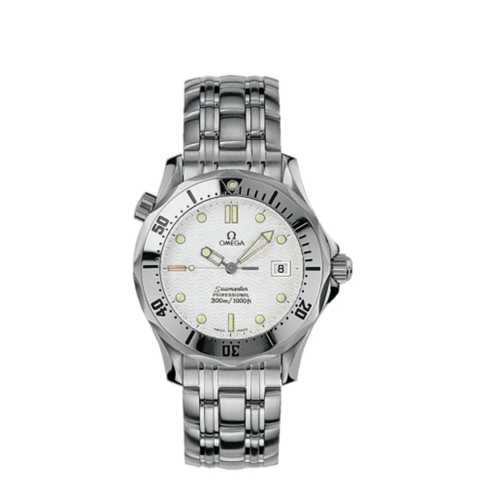 Omega Seamaster Diver 300M Quartz 36.25 Stainless Steel / White / Bracelet