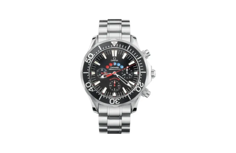 Omega Seamaster Diver 300M Automatic 44 Racing Chronometer Stainless Steel / Black / America's Cup