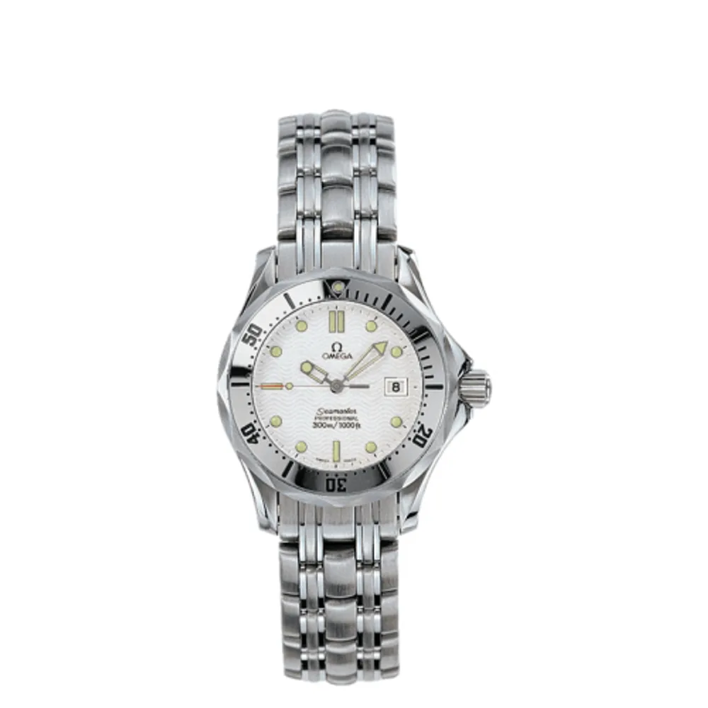 Omega Seamaster Diver 300M Quartz 28 Stainless Steel / White / Bracelet