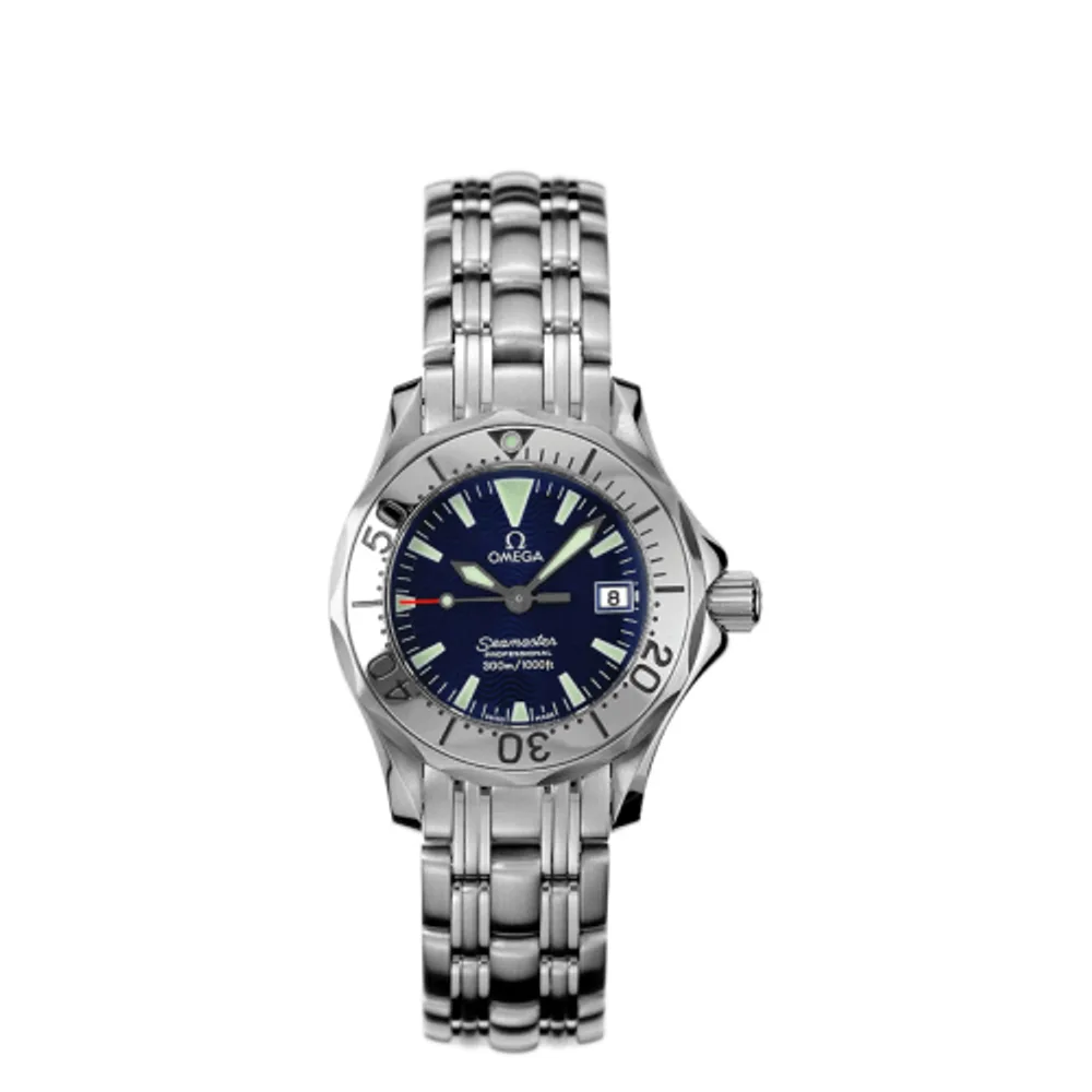 Omega Seamaster Diver 300M Quartz 28 Stainless Steel / Blue / Bracelet