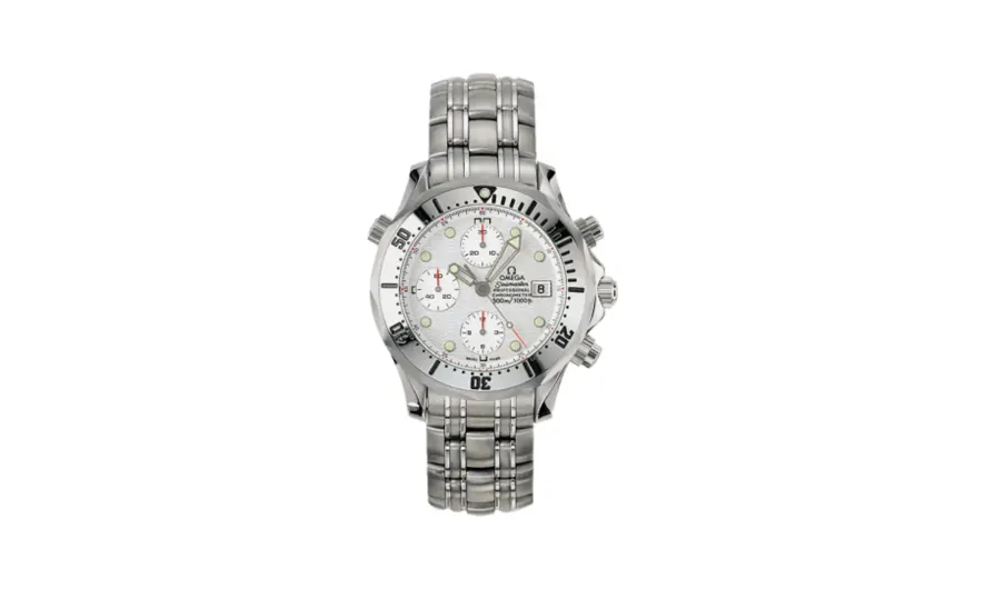 Omega Seamaster Diver 300M Automatic 41.5 Chronograph Stainless Steel / White / Bracelet