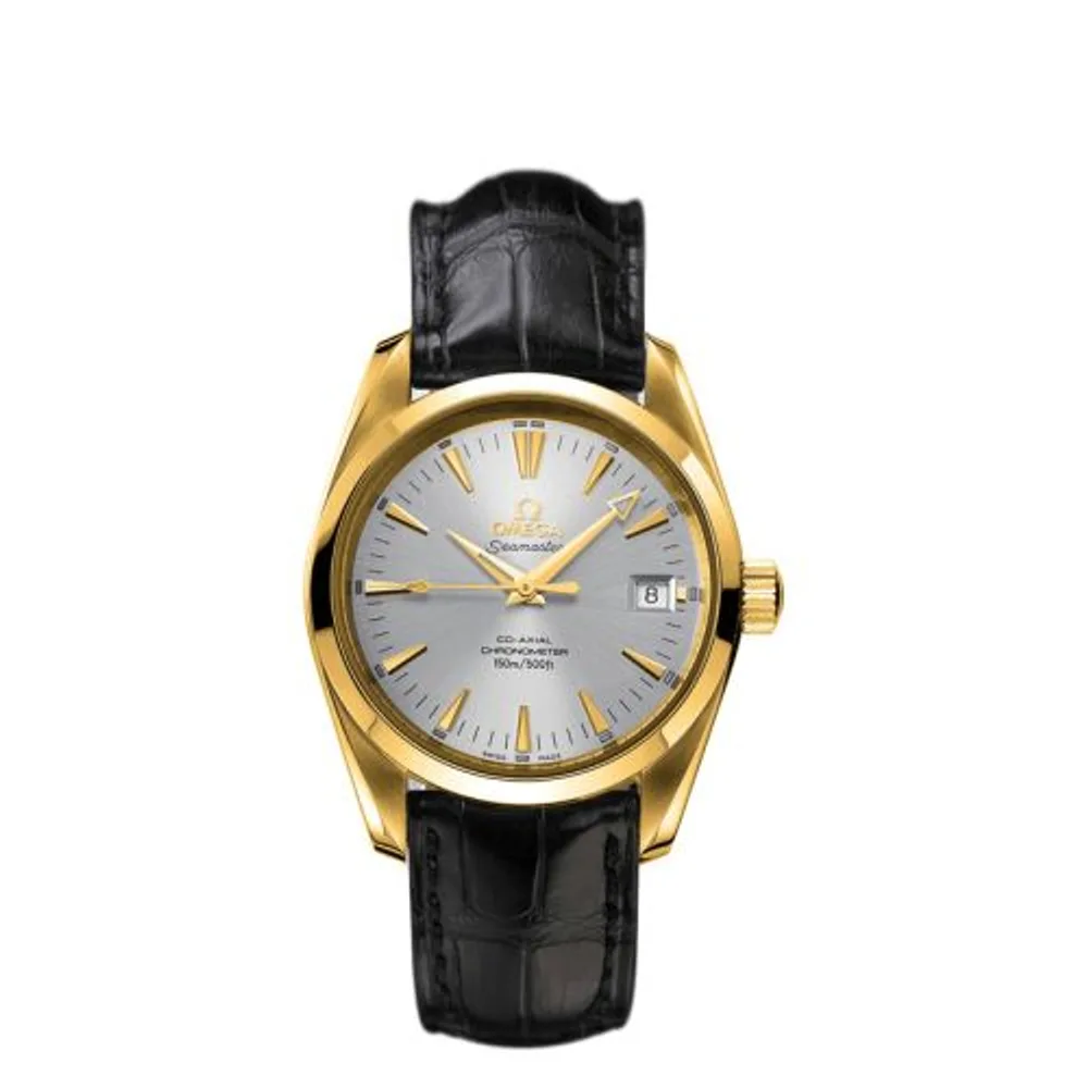 Omega Seamaster Aqua Terra 150M Co-Axial 39.2 Yellow Gold / Silver