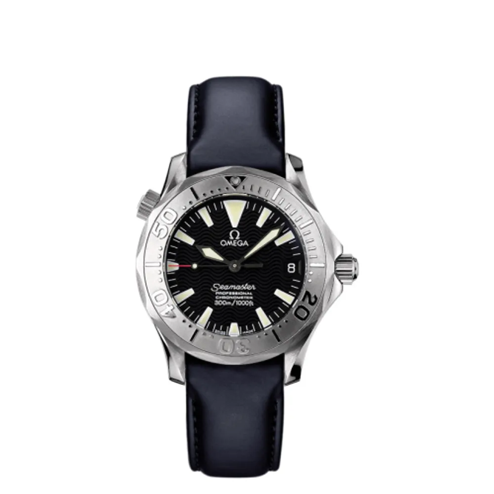 Omega Seamaster Diver 300M Automatic 36.25 White Gold / Black / Rubber