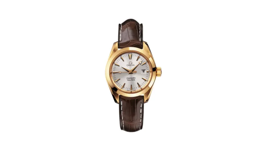 Omega Seamaster Aqua Terra 150M Quartz 29.2 Yellow Gold / Silver