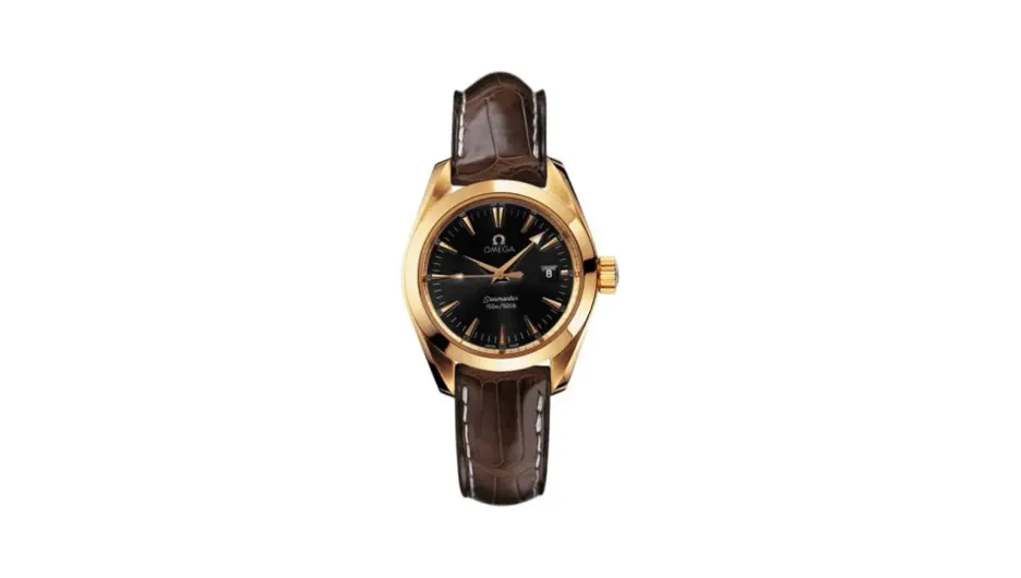 Omega Seamaster Aqua Terra 150M Quartz 29.2 Yellow Gold / Silver