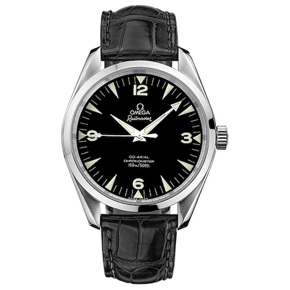 Omega Seamaster Aqua Terra 150M Co-Axial 42.2 Railmaster / Black Alligator