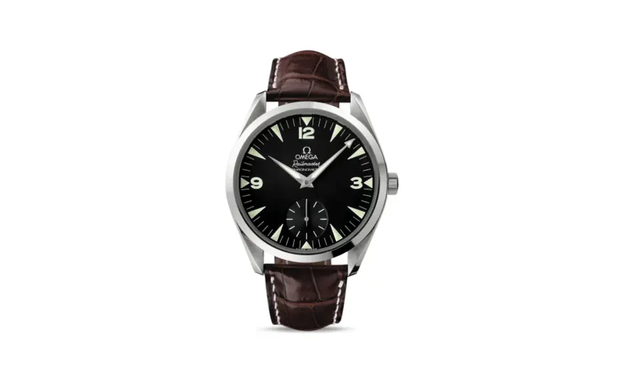 Omega Seamaster Aqua Terra 150M Hand Wound 49.2 Railmaster Stainless Steel / Brown Alligator
