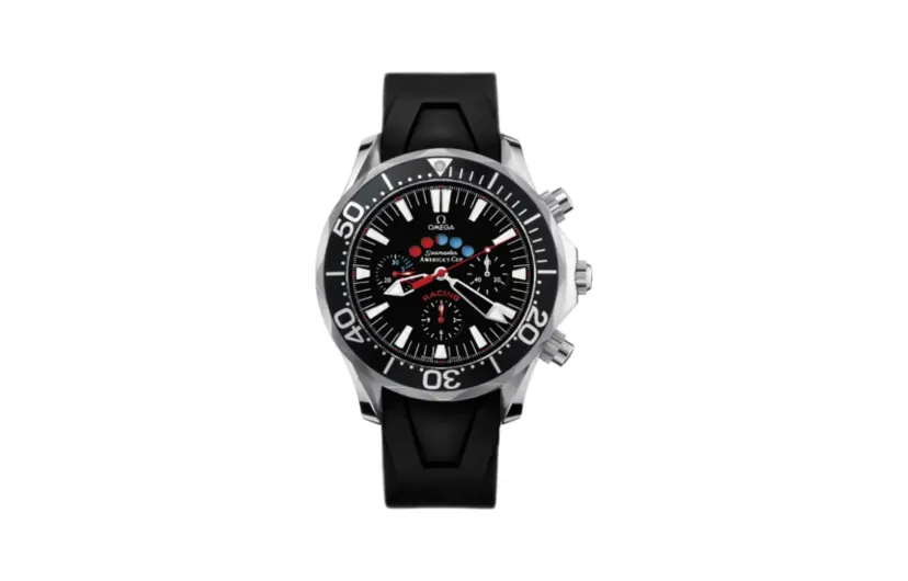 Omega Seamaster Diver 300M Automatic 44 Racing Chronometer Stainless Steel / Black / Rubber / America's Cup