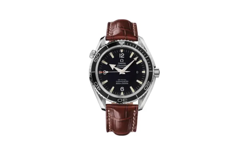 Omega Seamaster Planet Ocean 600M Co-Axial 45.5 Stainless Steel / Black / Alligator