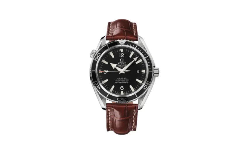 Omega Seamaster Planet Ocean 600M Co-Axial 42 Stainless Steel / Black / Alligator
