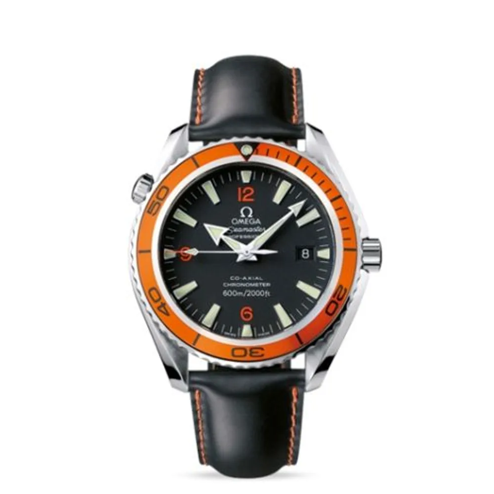 Omega Seamaster Planet Ocean 600M Co-Axial 45.5 Stainless / Orange / Rubber