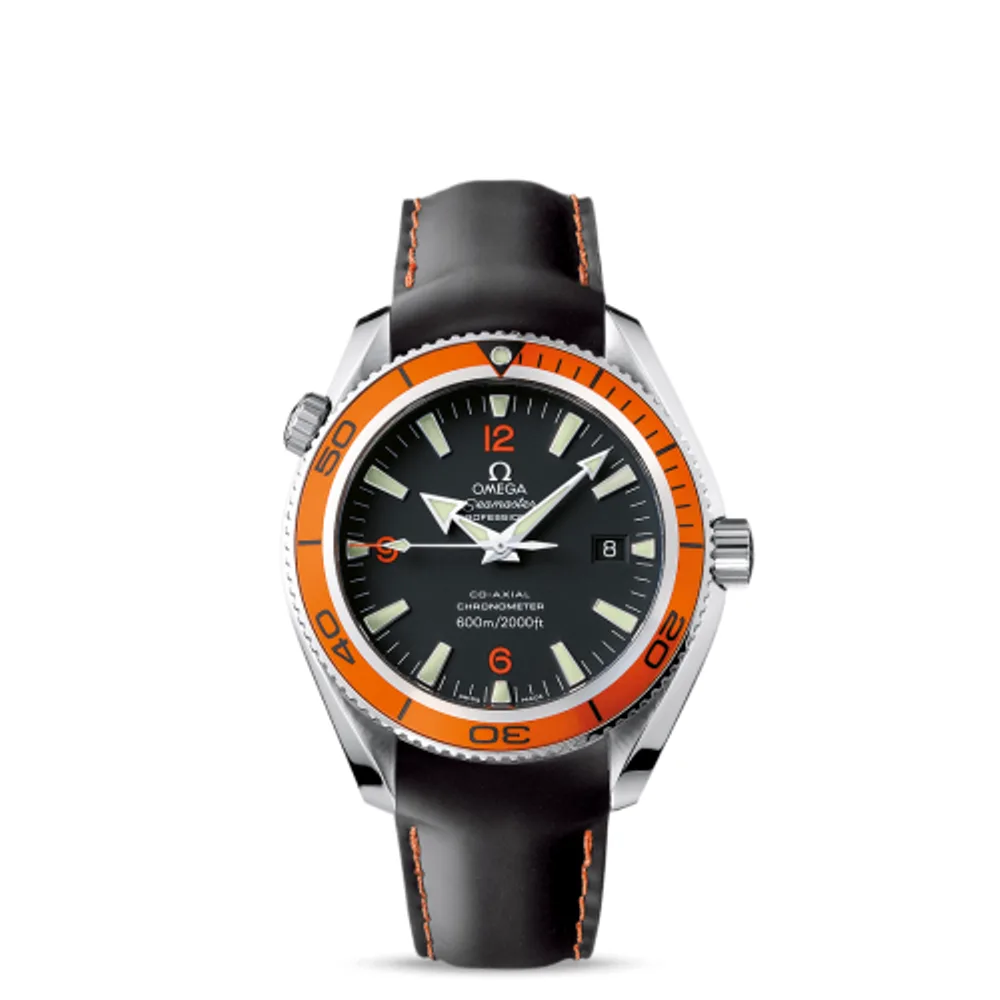 Omega Seamaster Planet Ocean 600M Co-Axial 42 Stainless Steel / Orange / Rubber