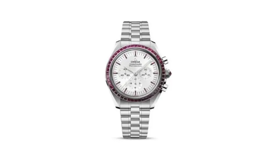 Omega Speedmaster Professional Moonwatch 3861 Canopus Gold - Ruby / Silver - Ruby / Bracelet