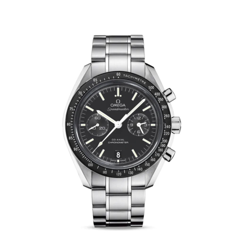 Omega Speedmaster Moonwatch Co-Axial Stainless Steel / Black / Bracelet