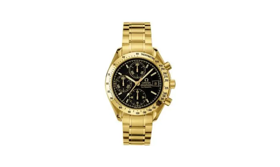 Omega Speedmaster Date 39 Yellow Gold / Black / Bracelet
