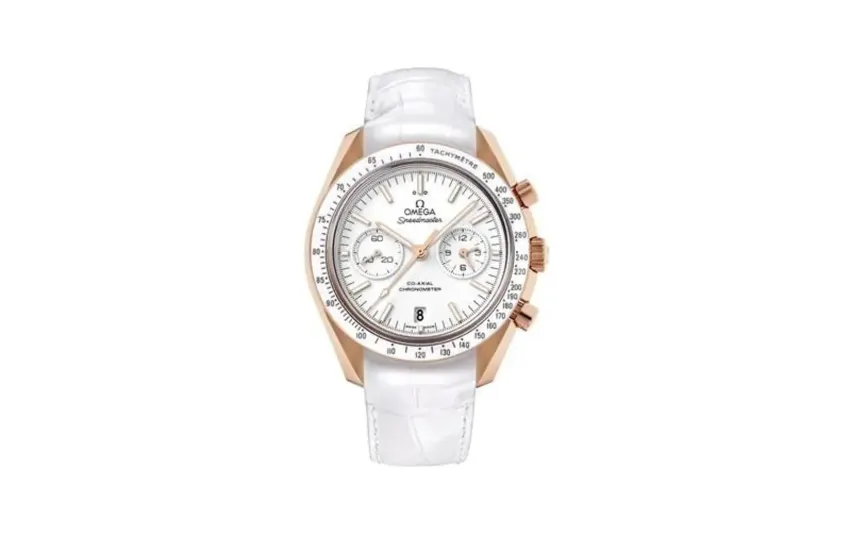 Omega Speedmaster Moonwatch Co-Axial Orange Gold / White