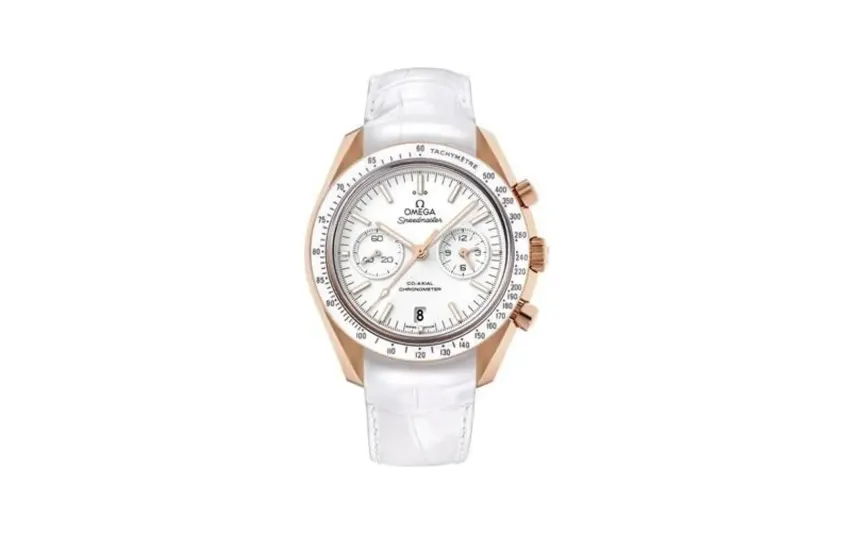 Omega Speedmaster Moonwatch Co-Axial Orange Gold / White
