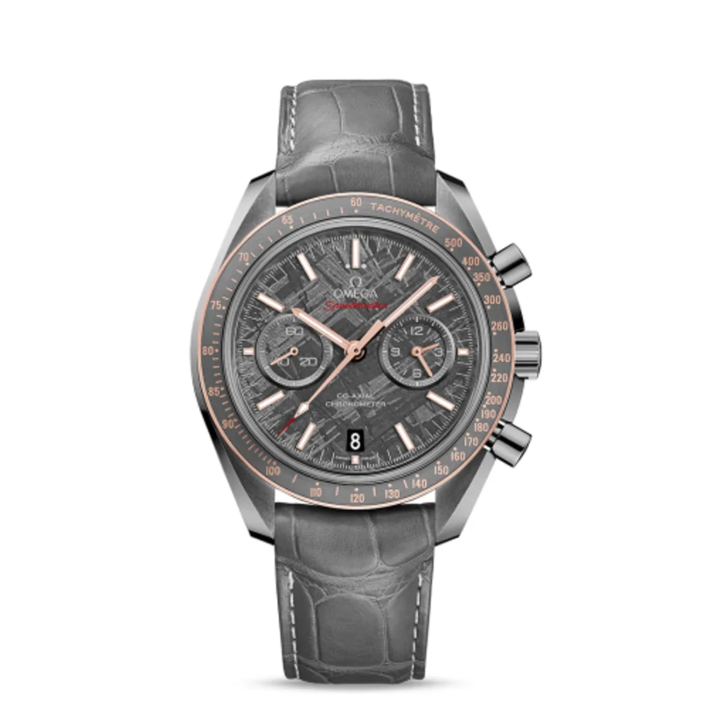 Omega Speedmaster Moonwatch Co-Axial Grey Side of the Moon Meteorite / Pin Buckle