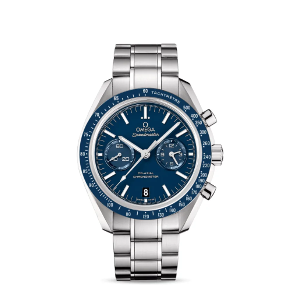Omega Speedmaster Moonwatch Co-Axial Titanium / Blue / Bracelet