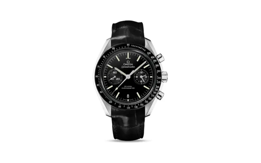 Omega Speedmaster Moonwatch Co-Axial Chronograph Platinum / Black