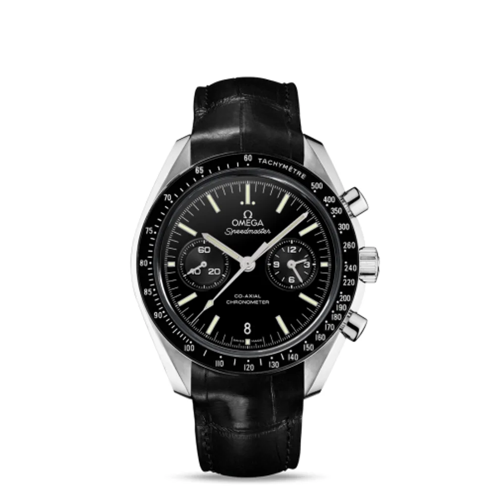 Omega Speedmaster Moonwatch Co-Axial Chronograph Platinum / Black