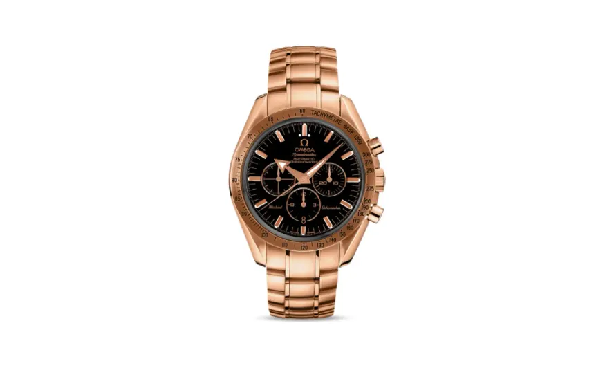 Omega Speedmaster Broad Arrow Red Gold / Black / Bracelet / Michael Schumacher