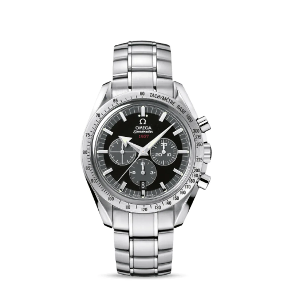 Omega Speedmaster Broad Arrow 1957 Stainless Steel / Black / Bracelet