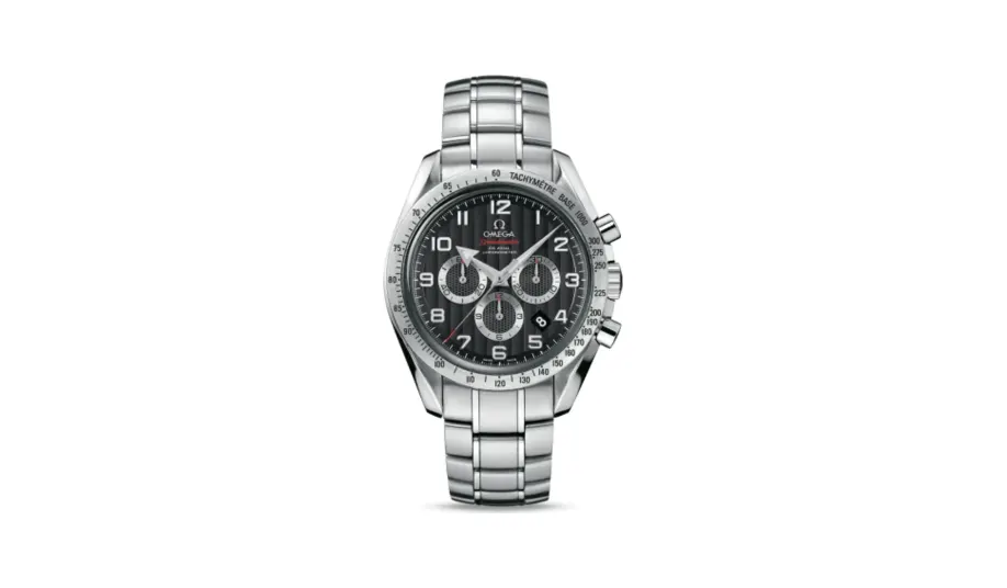 Omega Speedmaster Broad Arrow 44.25 Stainless Steel / Black Stripes / Bracelet