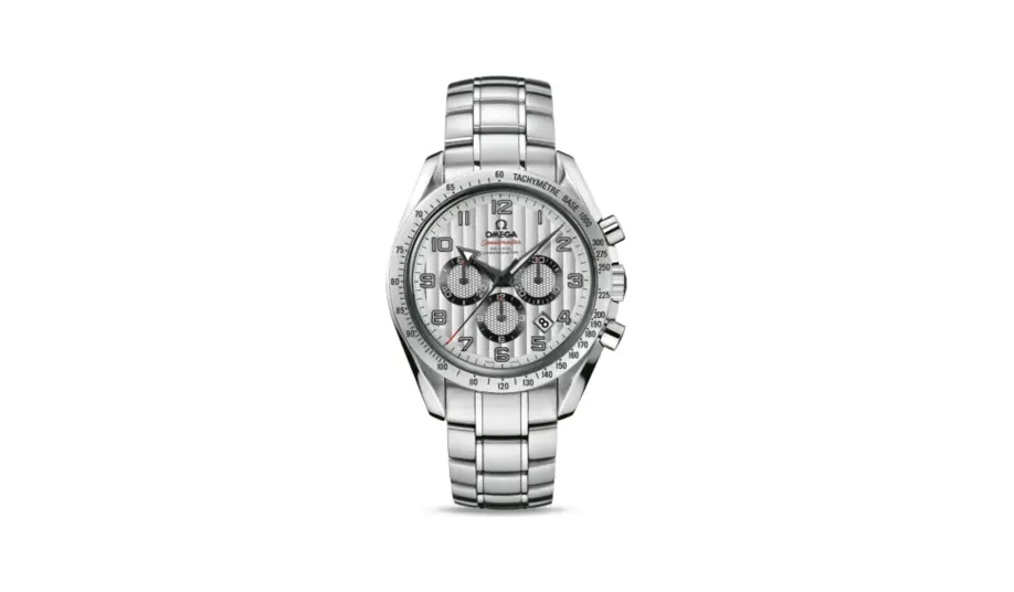 Omega Speedmaster Broad Arrow 44.25 Stainless Steel / Silver Stripes / Bracelet