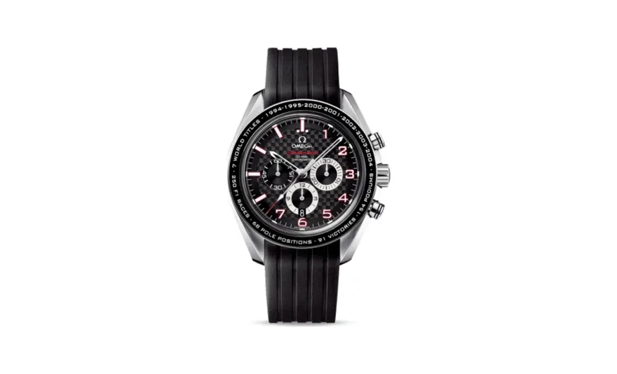 Omega Speedmaster Co-Axial 44.25 Stainless Steel / Carbon / Rubber / Schumacher the Legend