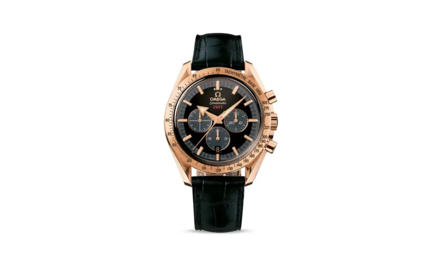 Omega Speedmaster Broad Arrow 1957 Red Gold / Black