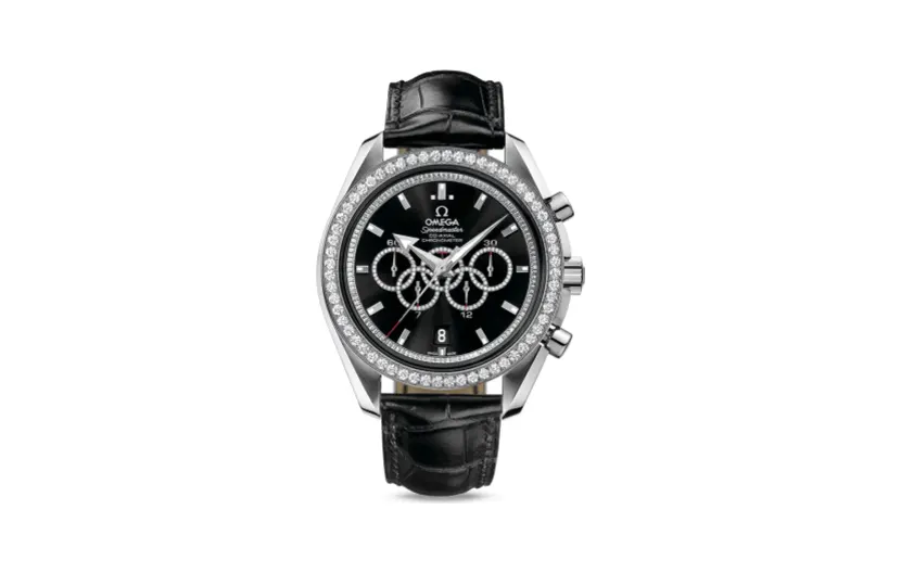 Omega Speedmaster Co-Axial White Gold / Black / Diamond / Olympic Collection
