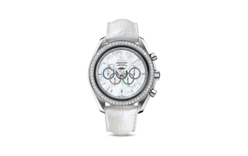 Omega Speedmaster Co-Axial White Gold / MOP / Diamond / Olympic Collection