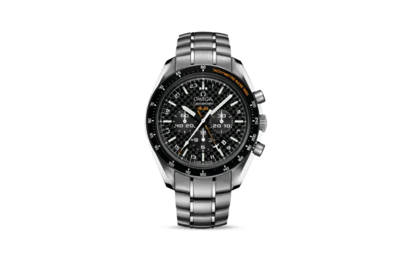 Omega Speedmaster HB-SIA Co-Axial GMT Titanium / Black Carbon / Bracelet