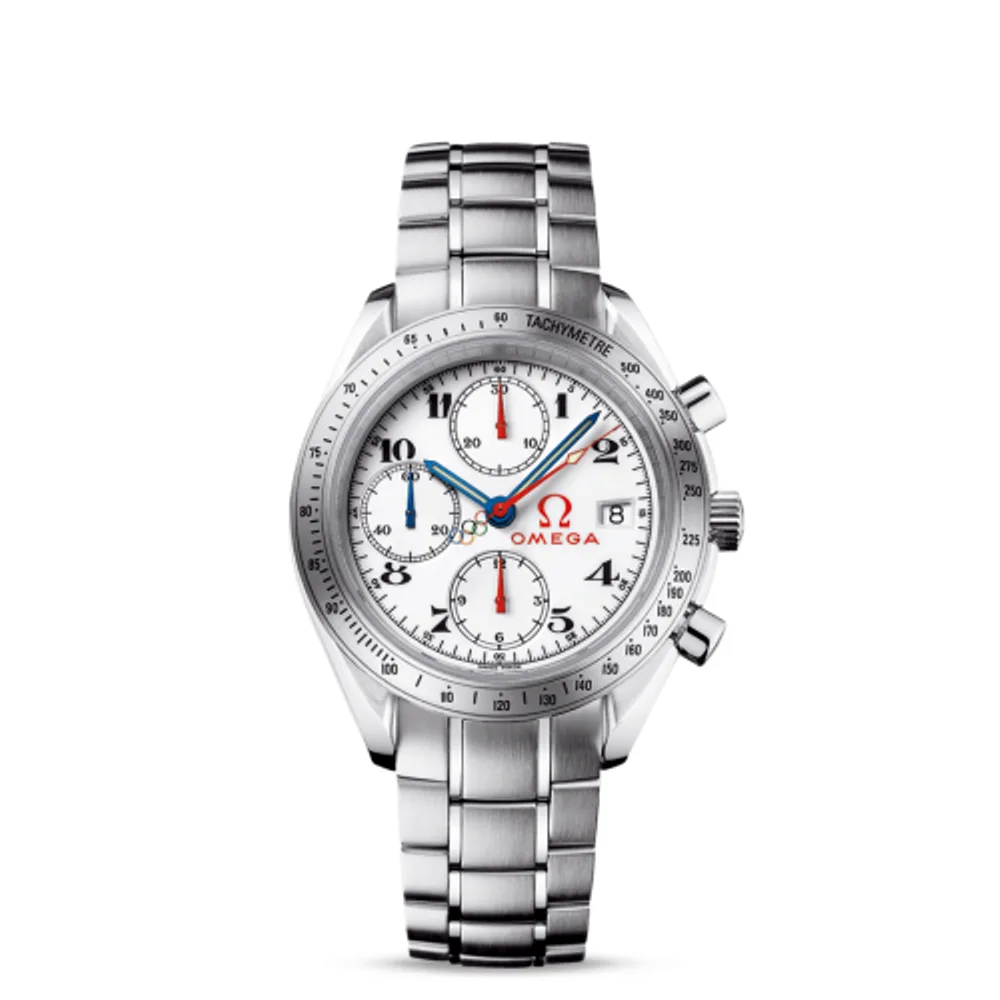 Omega Speedmaster Date 40 Stainless Steel / White / Bracelet / Olympic Timeless