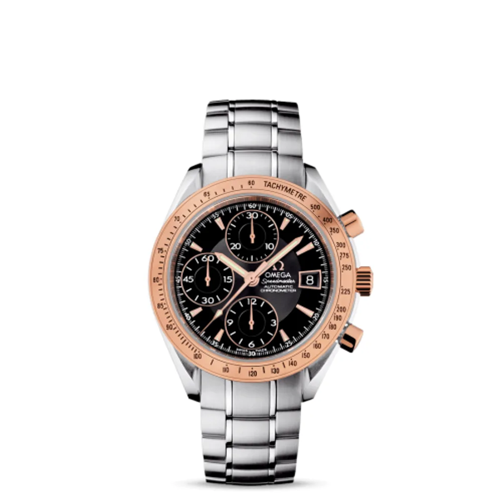 Omega Speedmaster Date 40 Stainless Steel / Red Gold / Black / Bracelet