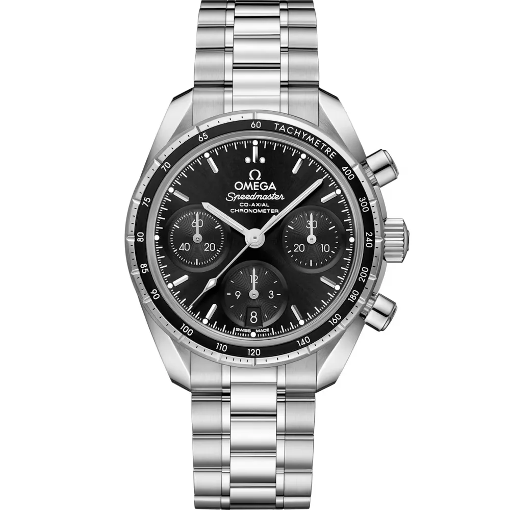 Omega Speedmaster 38 38 mm, steel on steel